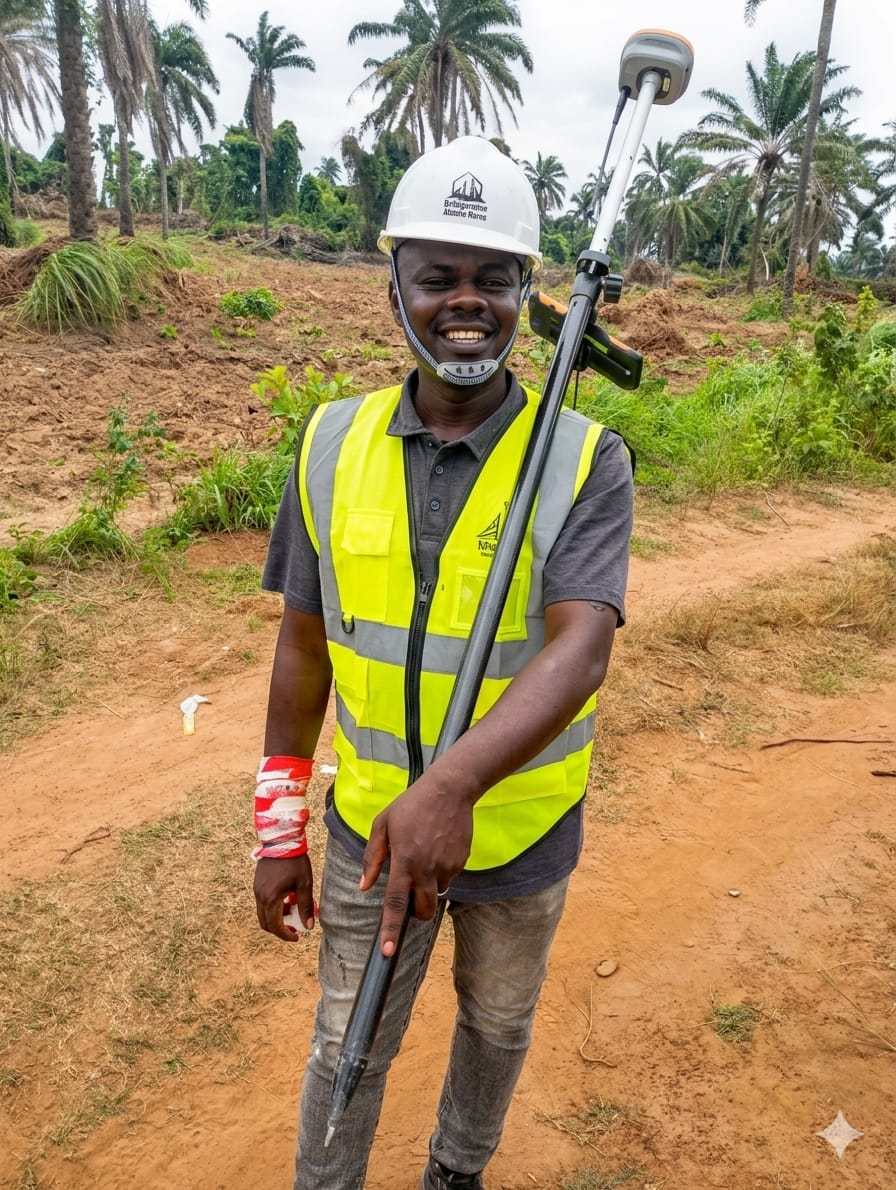 Wealthplus surveyor at work