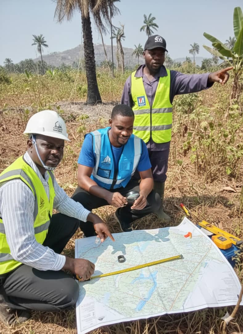 Wealthplus team reviewing survey map